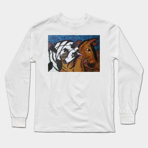 Horses Long Sleeve T-Shirt by LeslieK75